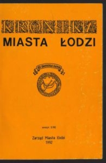 Kronika Miasta Łodzi. 1992 z. 2