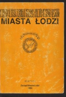Kronika Miasta Łodzi. 1994 z. 1