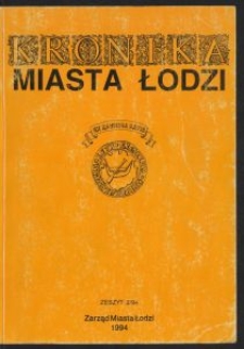 Kronika Miasta Łodzi. 1994 z. 2