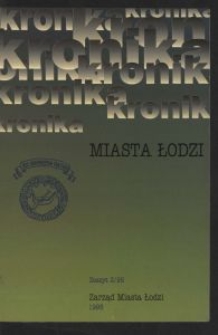 Kronika Miasta Łodzi. 1995 z. 2