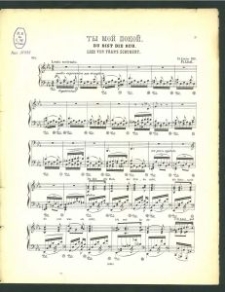 Ty moj pokoj = Du bist die Ruh : Lied ; 12 Lieder No 3 / [Mus.] von Franz Schubert ; [transkrypcja] Fr. Liszt