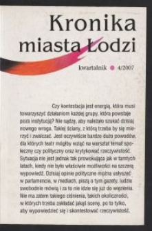 Kronika Miasta Łodzi : kwartalnik. 2007 [nr] 4