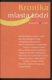 Kronika Miasta Łodzi : kwartalnik. 2008 [nr] 2