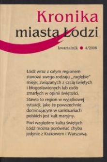 Kronika Miasta Łodzi : kwartalnik. 2008 [nr] 4