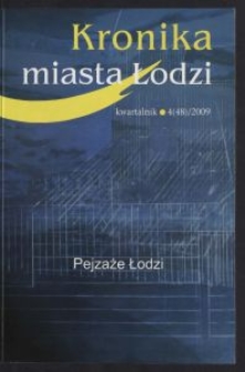 Kronika Miasta Łodzi : kwartalnik. 2009 [nr] 4 (48)