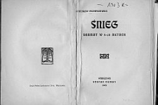 Śnieg : dramat w 4-ch aktach