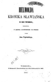 Helmolda Kronika Sławiańska z XII wieku