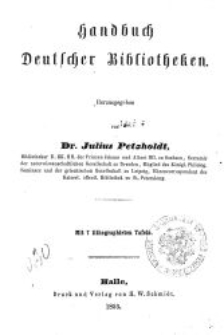 Handbuch deutscher Bibliotheken