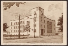 Łódź. Biura główne kanalizacji i wodociągów = Łódź. Bureau central de condiuts d'eau et de canalisation [Dokument ikonograficzny]