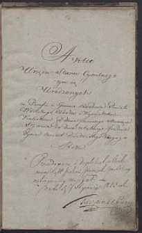 [Akta Urzędnika Stanu Cywilnego parafii Brodnia] : 1822 r.