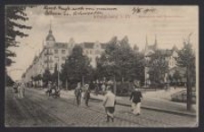 Königsberg i Pr., Kaiserplatz mit Kaiserstrasse [D. i.]