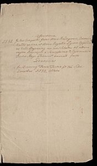 Actum in terminis terrestribus Brzezinensibus teria post festum sancte Dorothae proxima Anno Domini Millesimi Quingentesimo Nonagesimo Secundo