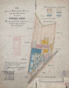 Plan' zemel' Ferdinanda Keniga raspoložennyh' v' selenii Rokice Nove Petrokovskoj gubernii Lodzinskago u''zda Gminy Bruss'