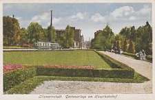 Litzmannstadt, Gartenanlage am Hauptbahnhof
