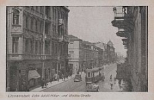 Litzmannstadt, Ecke Adolf-Hitler-und Moltke-Strasse