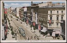 Litzmannstadt, Ecke Adolf Hitler-u. Horst Wesselstrasse