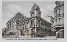 Litzmannstadt, Dresdner Bank und Fremdenhof "Gen. Litzmann" "Kaffe Korso"