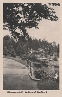 Litzmannstadt, Partie a. d. Quellpark