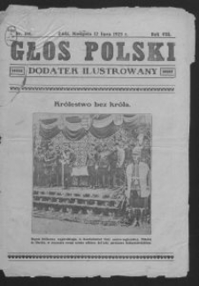 Głos Polski : dodatek ilustrowany. 1925-07-12 R. 8 nr 188