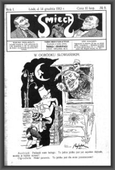 Śmiech : tygodnik humorystyczno-satyryczny : wychodzi w każdą sobotę. 1912-12-14 R. 1 no 8