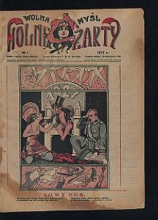 Wolna Myśl Wolne Żarty : tygodnik artystyczno-literacki i satyryczno-humorystyczny. 1927 [R. 9] no 1