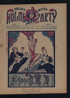Wolna Myśl Wolne Żarty : tygodnik artystyczno-literacki i satyryczno-humorystyczny. 1927 [R. 9] no 7