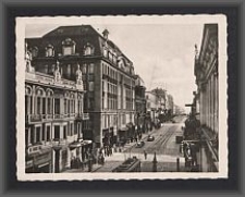Litzmannstadt, Adolf-Hitler-Strasse m. Fremdenhof General Litzmann