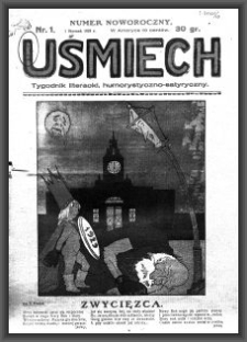 Uśmiech : tygodnik literacki, humorystyczno - satyryczny. 1929-01-01 [R. 3] nr 1