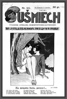 Uśmiech : tygodnik literacki, humorystyczno - satyryczny. 1929-05-09 [R. 3] nr 20