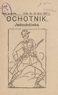 Ochotnik : jednodniówka. 1920-07-25 [R. 1 nr 1]