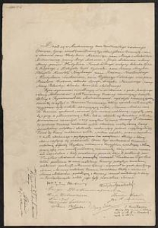 [Protokół otwarcia trumny ze zwłokami Adama Mickiewicza w Paryżu z podpisami członków rodziny i innych świadków]