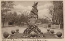 Łódź : Pomnik Fr.[anciszka] Żwirki i St.[anisława] Wigury = Monument de St. Żwirko et Wigura