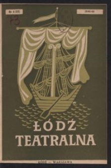 Łódź Teatralna. 1948/[19]49 R. 3 nr 4