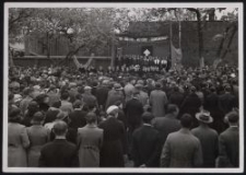 1938 : Kreistreffen des Deutschen Volksverbandes in Belchatow : Eugen Nippe spricht