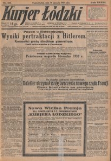 Kurjer Łódzki. 1933-01-30 R. 33 nr 30
