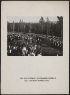 Heldengedenkfeier a. d. Gräberberg = Volksdeutsche Heldengedenkfeier 1937 auf dem Gräberberg