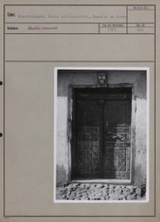 Konstantynow, Kreis Litzmannstadt : Haustür am Markt