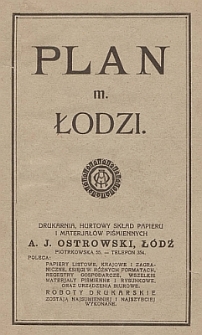 Plan m. Łodzi