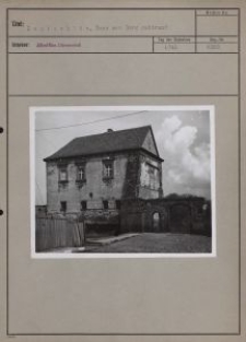 Lentschütz : Haus zur Burg gehörend