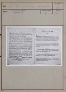 Litzmannstadt : Bekanntmachung über Ansiedlung 1819