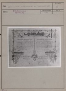 Litzmannstadt : Gesellenbrief der Weberzunft 1874