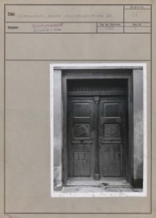 Litzmannstadt : Haustür Adolf-Hitler-Straße 166