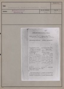 Litzmannstadt : Niederlassungsurkunde. Bl. 1-3