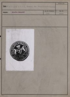 Pabianitze : Stempel der Strumpfwirkerinnung