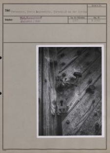 Parzeczew, Kreis Lentschütz : Türschloß an der Kirche