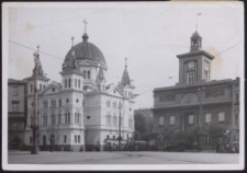 Rathaus u. Trinitatiskirche in Lodsch