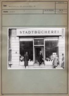 Hauptstelle, Ad.-Hitler-Str. 98