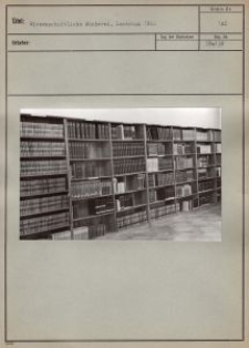Wissenschaftliche Bücherei, Leseraum 1942