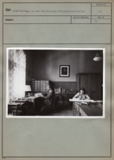 Arbeitsräume in der Staatlichen Volksbüchereistelle